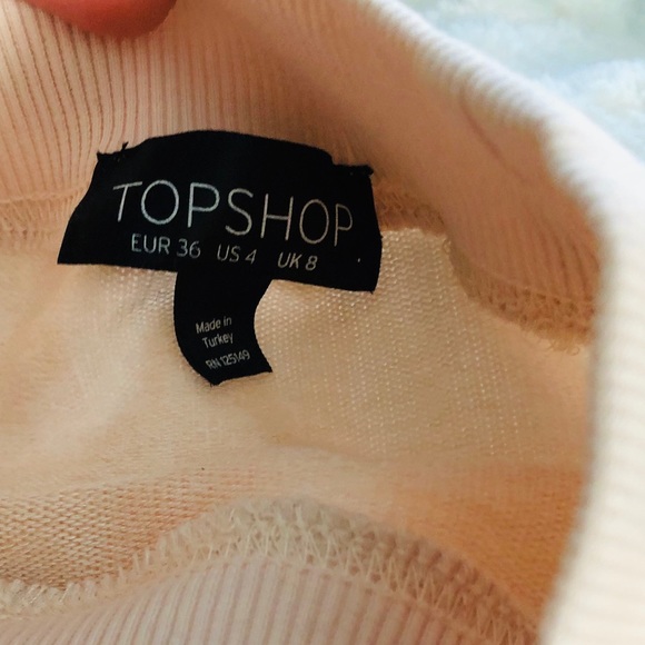 Topshop | pale pink oversized mock sweater • 4 - Picture 5 of 6